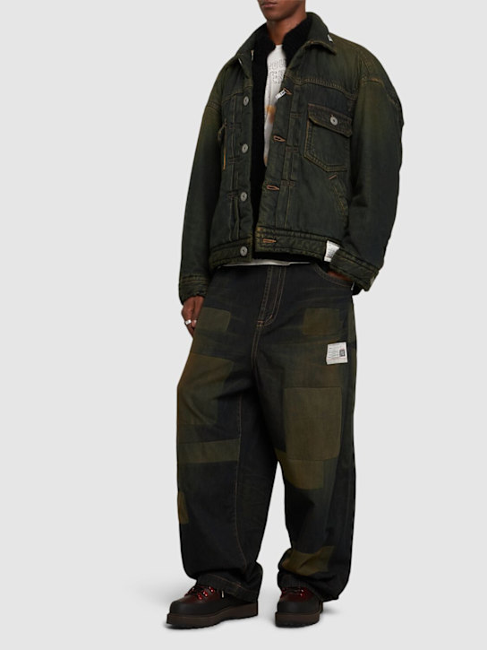 Luisaviaroma Jeans larghi in denim patchwork Sconti questo mese