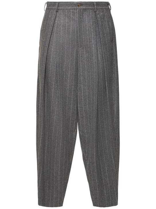 Luisaviaroma Pantaloni gessati in flanella di lana