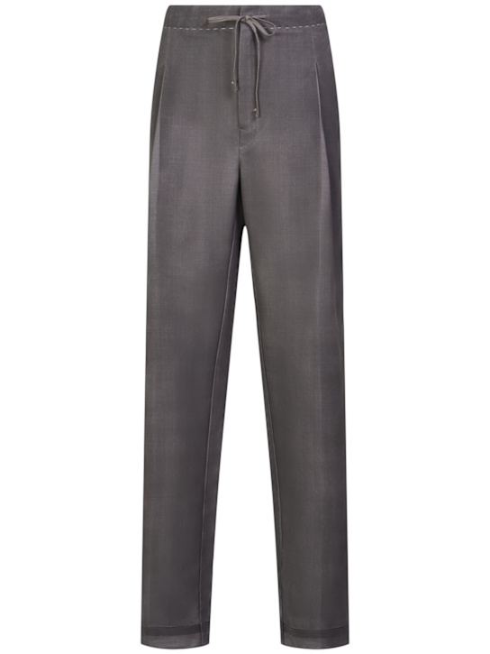 Luisaviaroma Pantaloni in lana e mohair