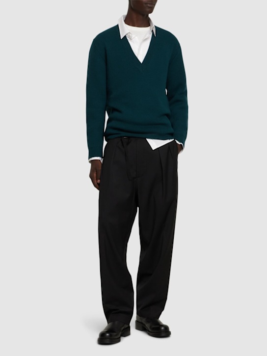 Luisaviaroma Pantaloni in lana tropical Sottocosto