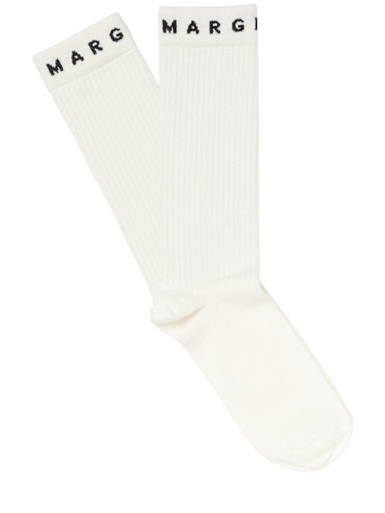 Luisaviaroma Calzini jersey di misto cotone cotone con intarsio