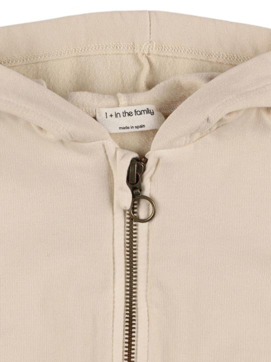 Luisaviaroma Felpa in misto cotone con zip e cappuccio Comprare a buon mercato