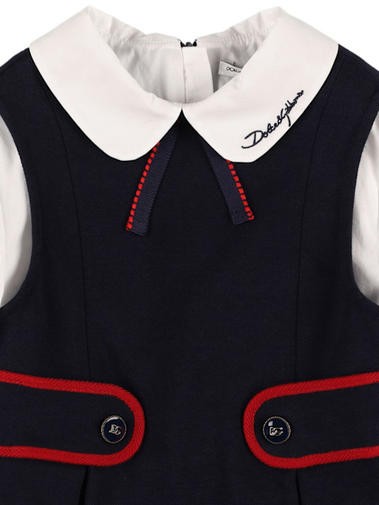 Luisaviaroma Vestito in misto cotone interlock Latest fashion