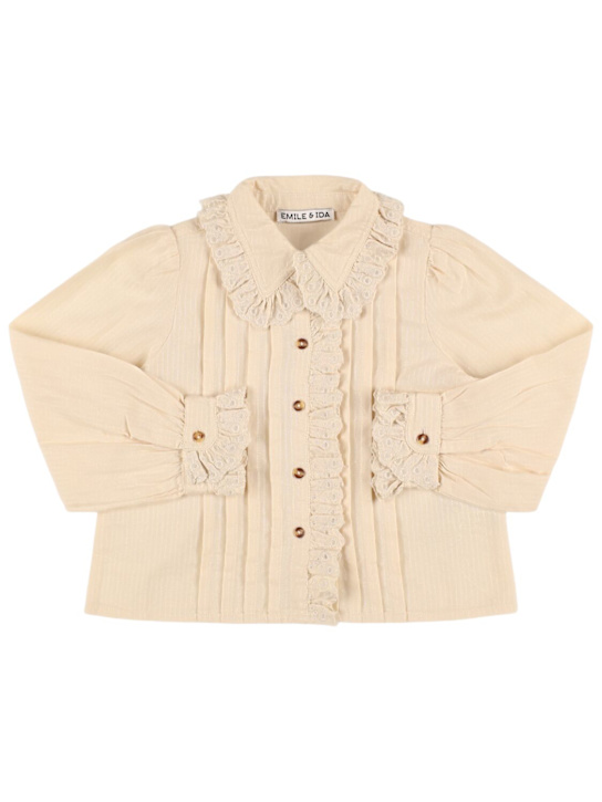 Luisaviaroma Camicia in cotone con ricami Rilascio limitato