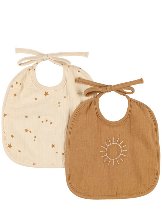 Luisaviaroma Set di 2 bavaglini in cotone