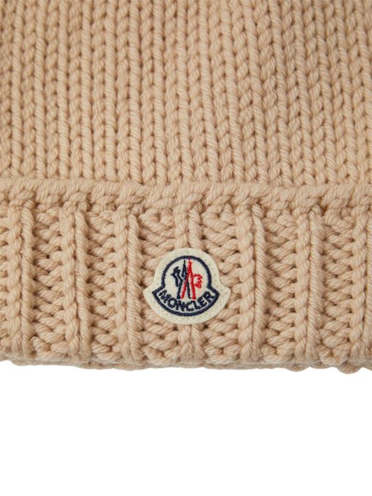 Luisaviaroma Logo virgin wool beanie Fino Al -60%