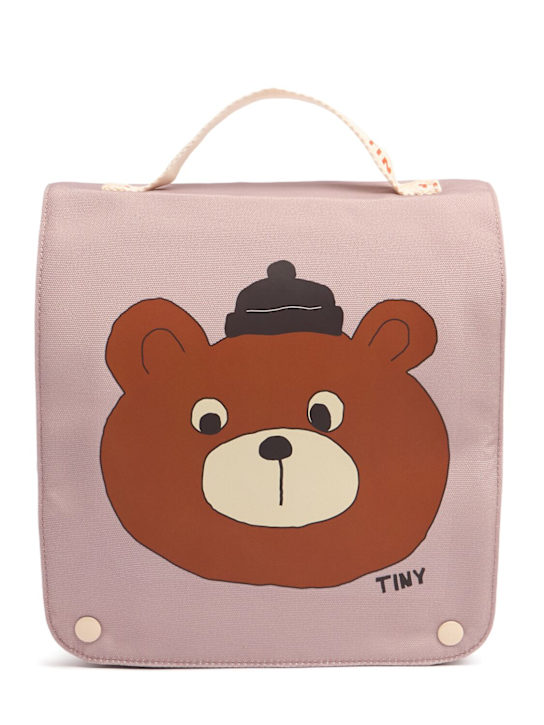 Luisaviaroma Zaino Bear in tela di cotone stampata Prezzo Ridotto