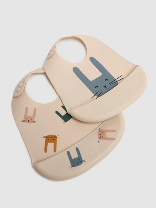 Luisaviaroma Set di 2 bavaglini in silicone stampato Convenienza