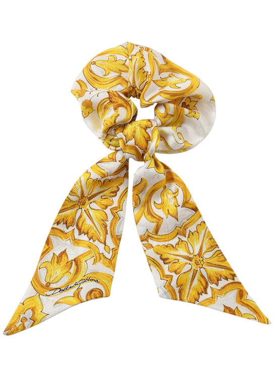 Luisaviaroma Scrunchie in cotone stampa Maiolica Offerte speciali