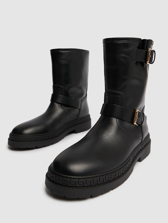Luisaviaroma Stivali biker in pelle In Saldo