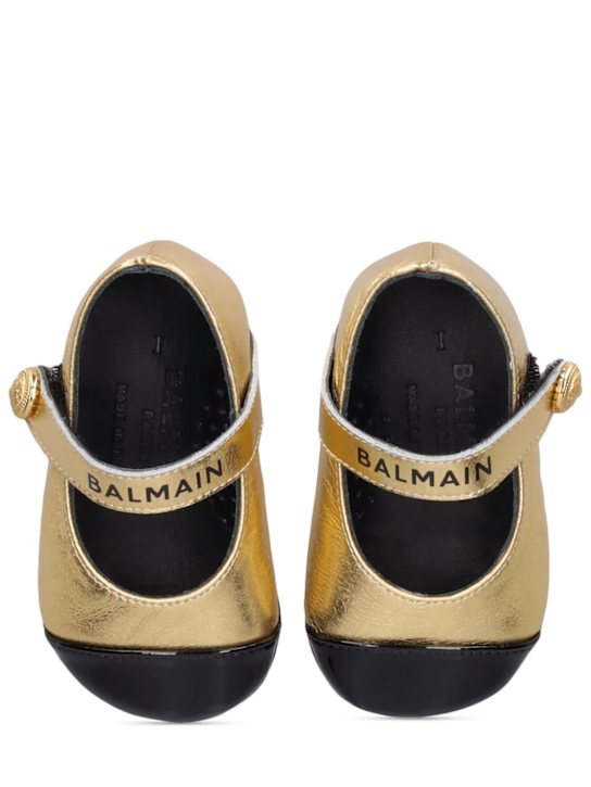 Luisaviaroma Ballerine in pelle con logo Vendite stagionali