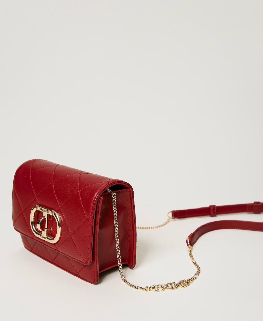 Scee by twin set Borsa a tracolla con chiusura Oval T Super sconto