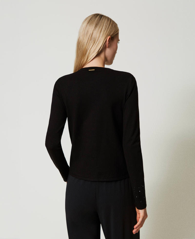 Scee by twin set Cardigan con strass in dégradé Spedizione Gratuita