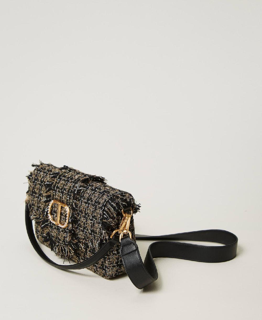 Scee by twin set Borsa a tracolla 'Amie' media in tweed Sconto