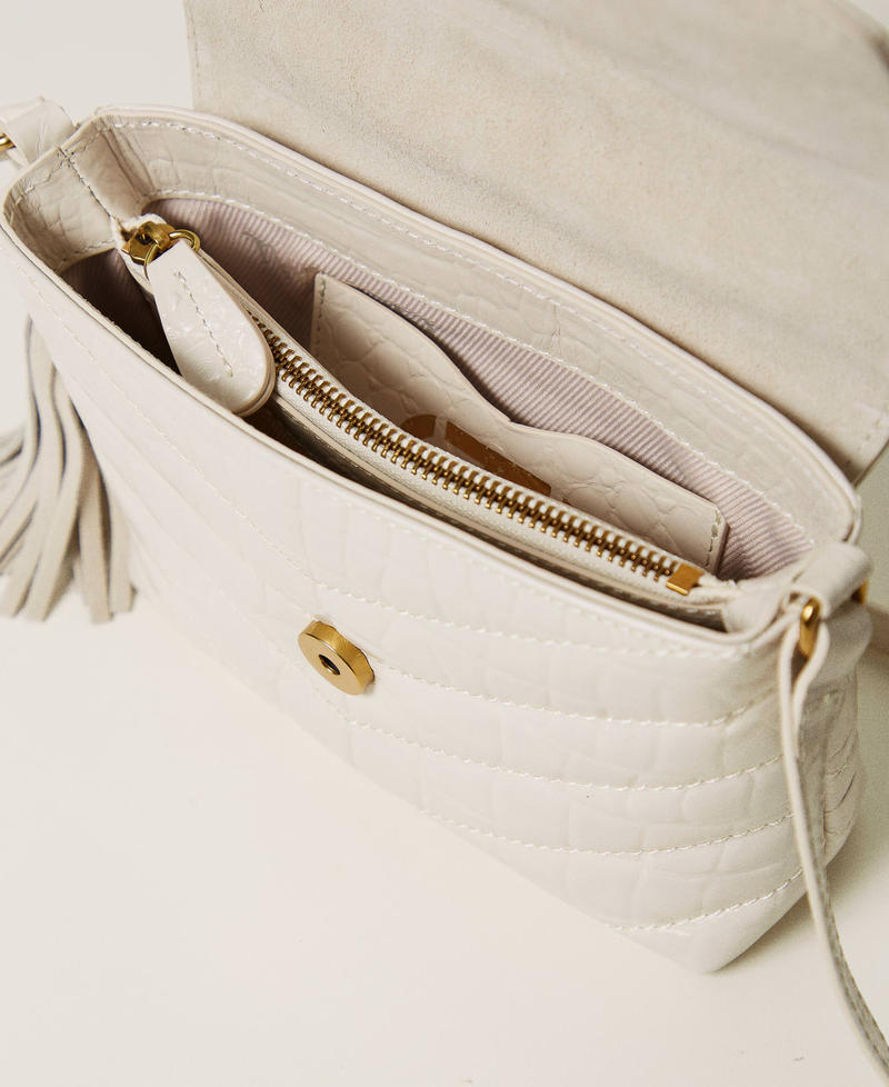 Scee by twin set Borsa a tracolla 'Dreamy' piccola in pelle stampa cocco Offerta