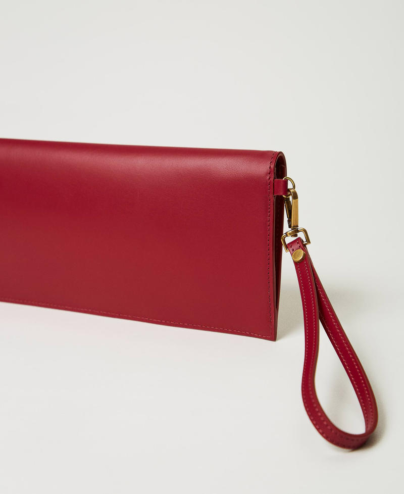 Scee by twin set Clutch in pelle con logo Economico