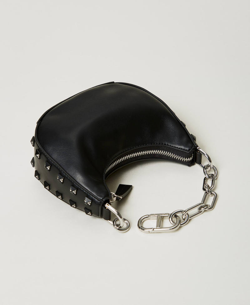 Scee by twin set Borsa ‘Mini Croissant’ con borchie In Saldo