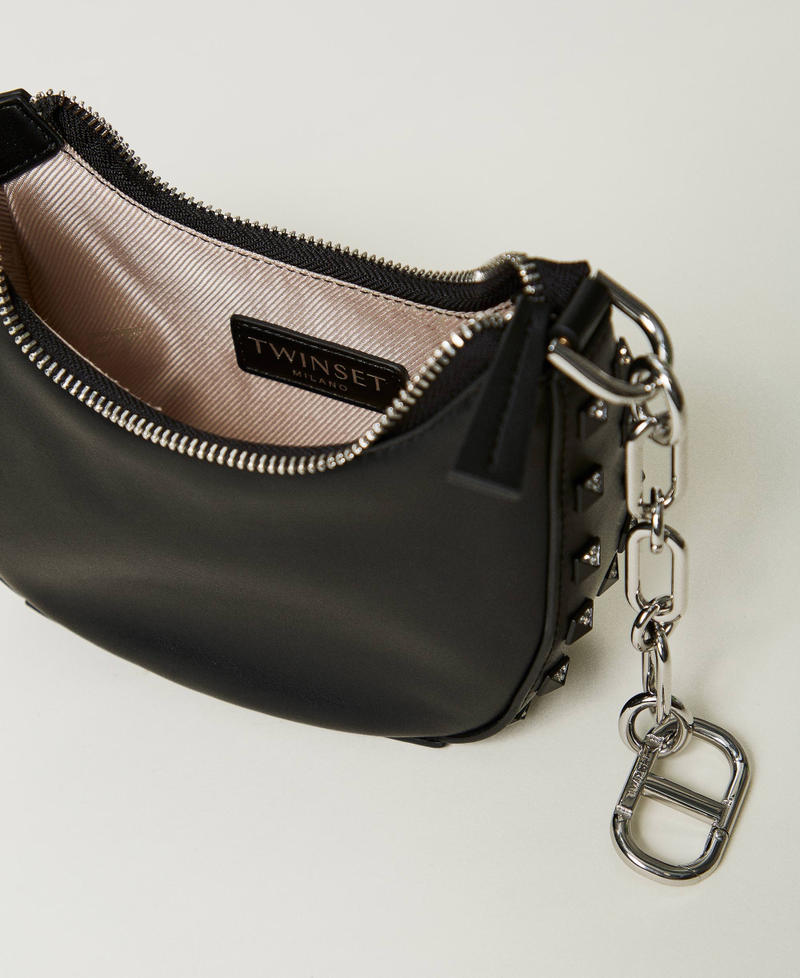 Scee by twin set Borsa ‘Mini Croissant’ con borchie In Saldo