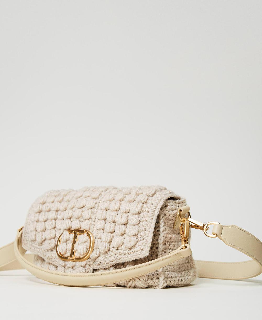 Scee by twin set Borsa a tracolla 'Amie' media in tricot Vendita