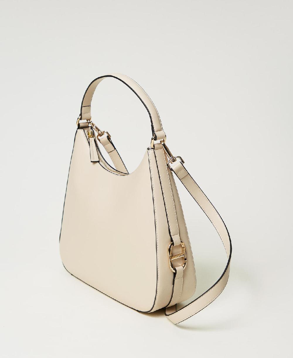 Scee by twin set Borsa hobo con fibbia Oval T Pezzi Unici