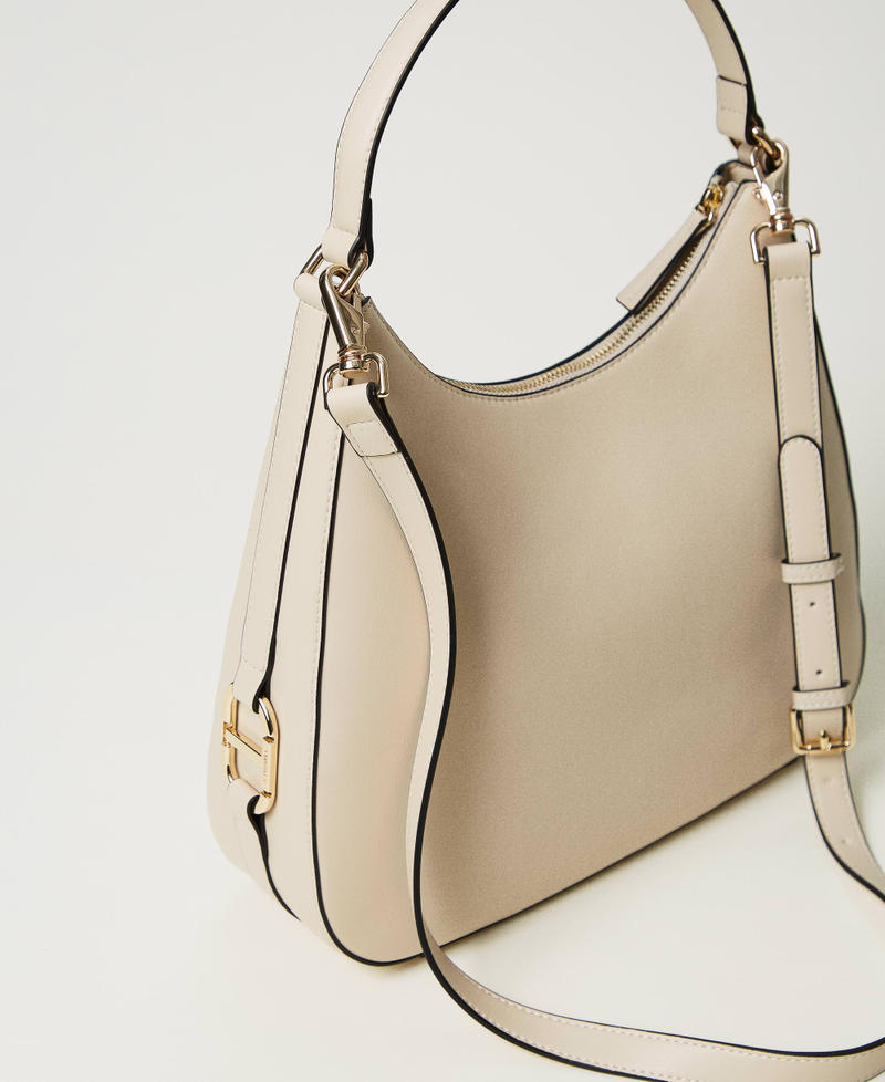 Scee by twin set Borsa hobo con fibbia Oval T Pezzi Unici