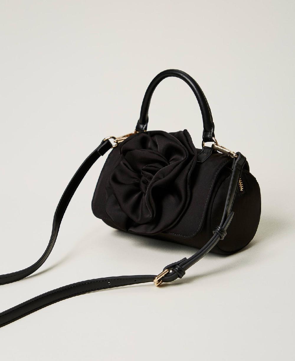 Scee by twin set Borsa a tracolla con maxi fiore Soddisfazione Garantita