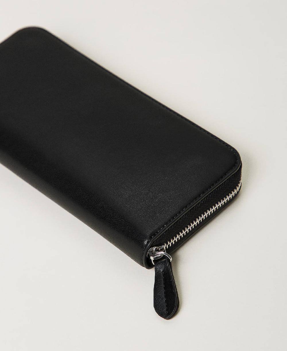Scee by twin set Portafoglio zip around con borchie Consegna Veloce