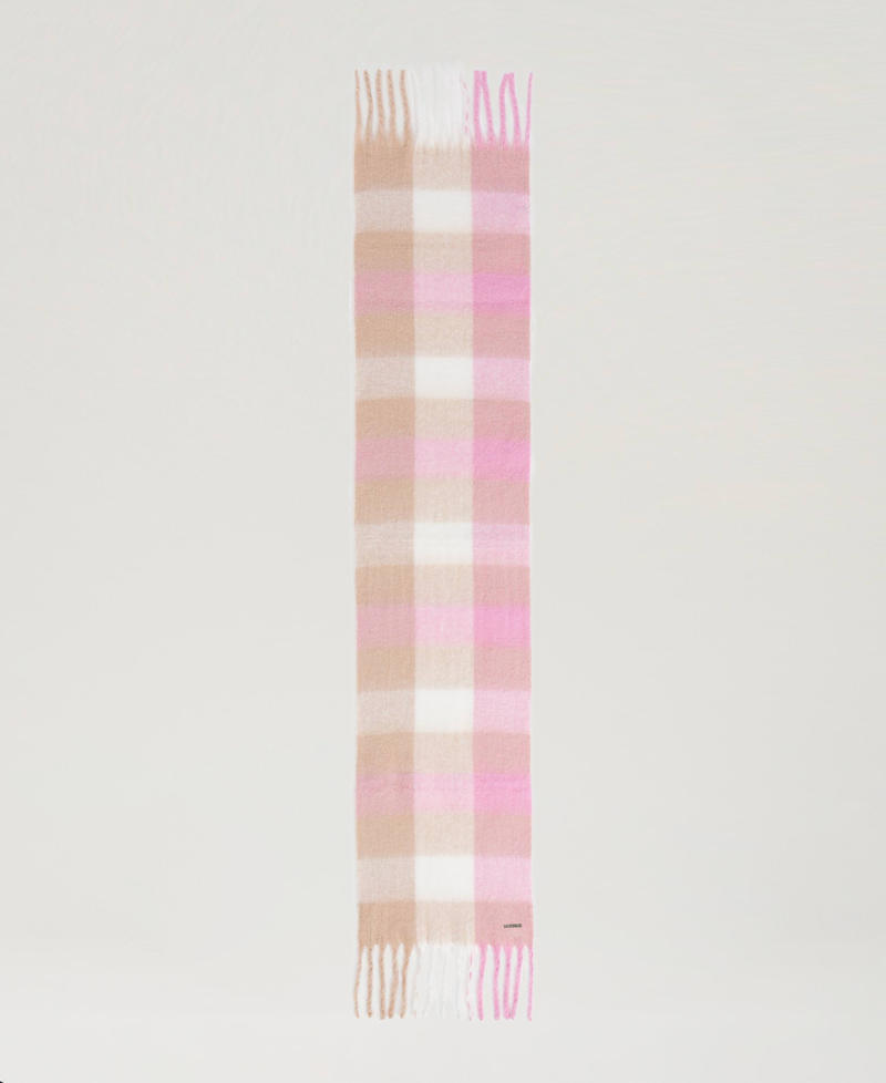 Scee by twin set Stola in panno jacquard Vendita Calda