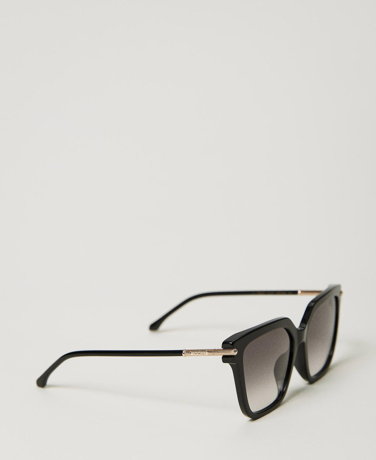 Scee by twin set Occhiali da sole geometrici con logo Consegna Veloce