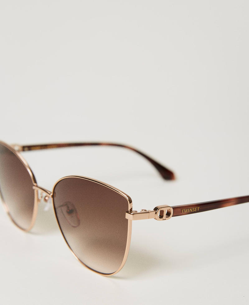 Scee by twin set Occhiali da sole cat-eye in acciaio Shopping Online