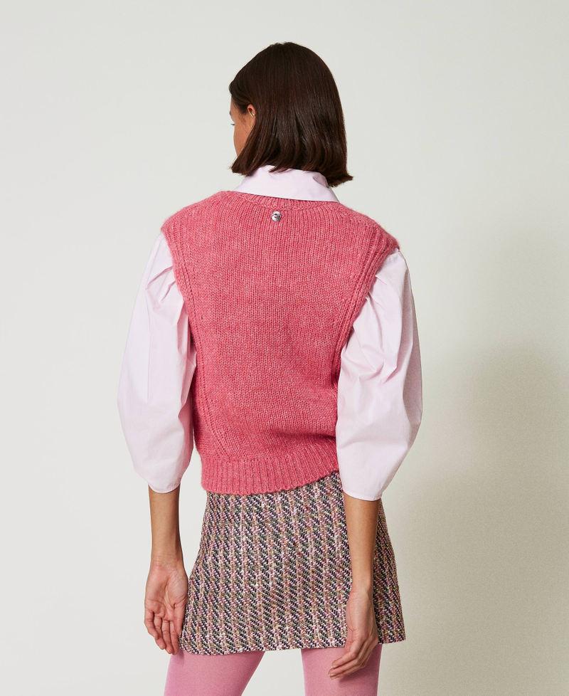 Scee by twin set Gilet in misto lana seamless Offerta