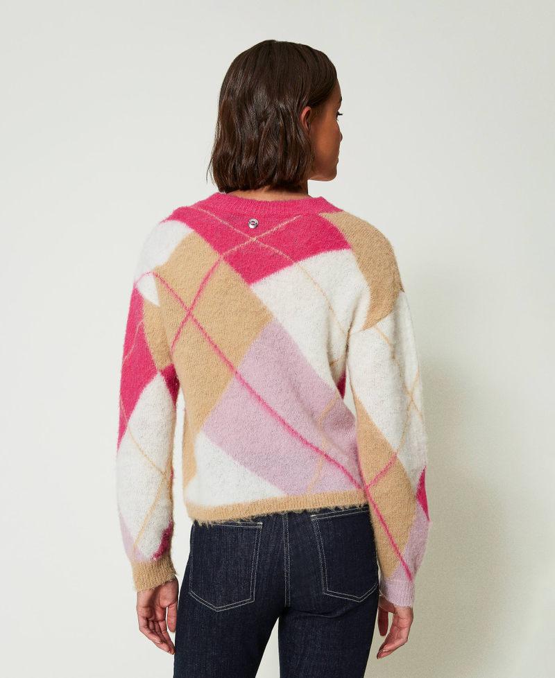 Scee by twin set Maglia jacquard argyle in misto lana Online