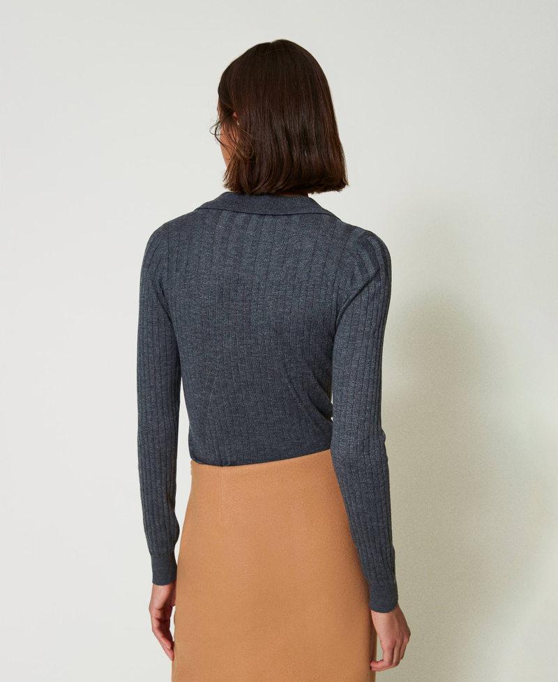 Scee by twin set Maglia a coste con ricamo In Vendita