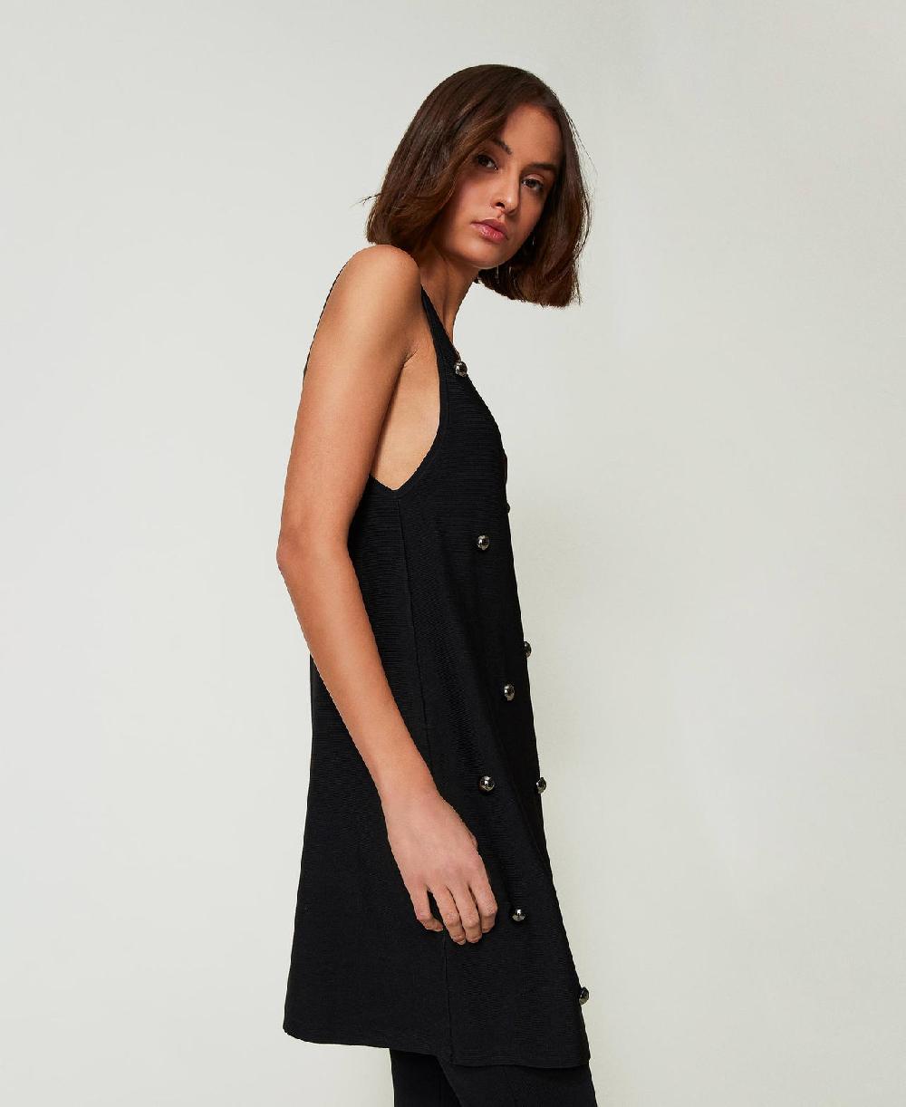 Scee by twin set Abito corto in maglia con borchie I Più Venduti