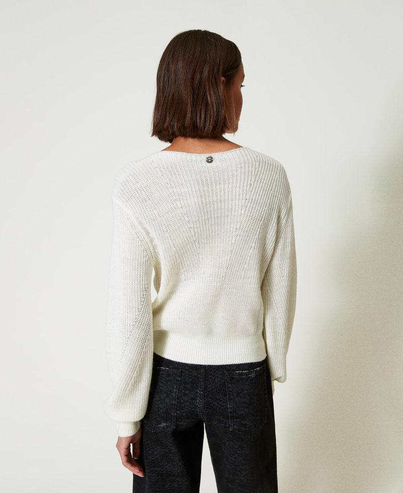Scee by twin set Maglia con ricami fatti a mano 2025