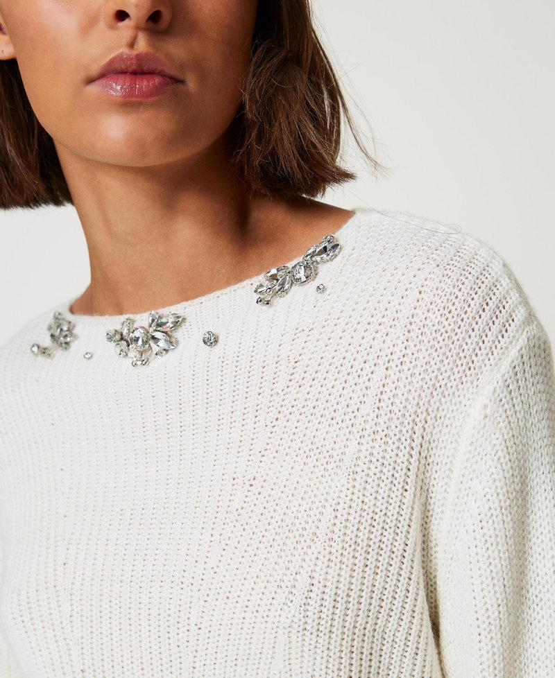 Scee by twin set Maglia con ricami fatti a mano 2025
