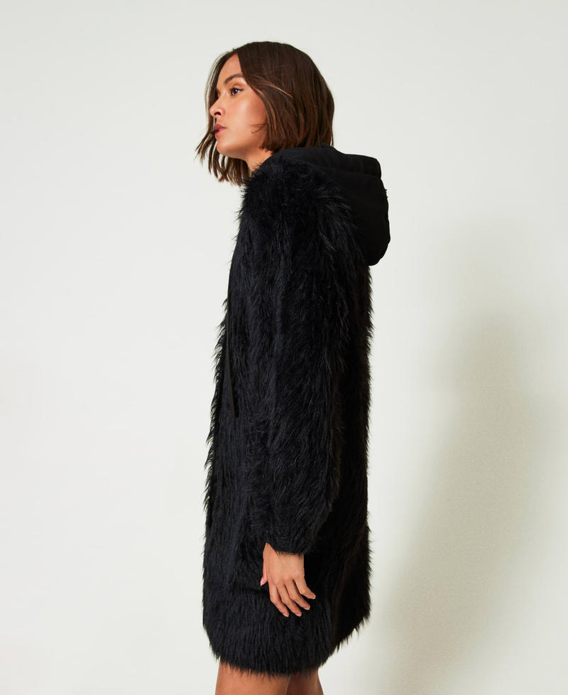 Scee by twin set Cappotto MYFO in maglia con cappuccio Nuovo