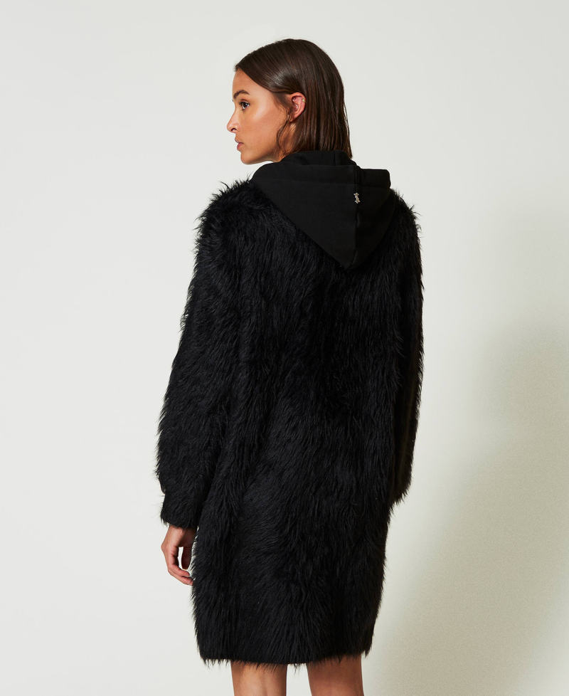 Scee by twin set Cappotto MYFO in maglia con cappuccio Nuovo