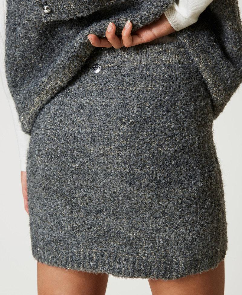 Scee by twin set Minigonna in maglia bouclé riciclata Soddisfazione Garantita