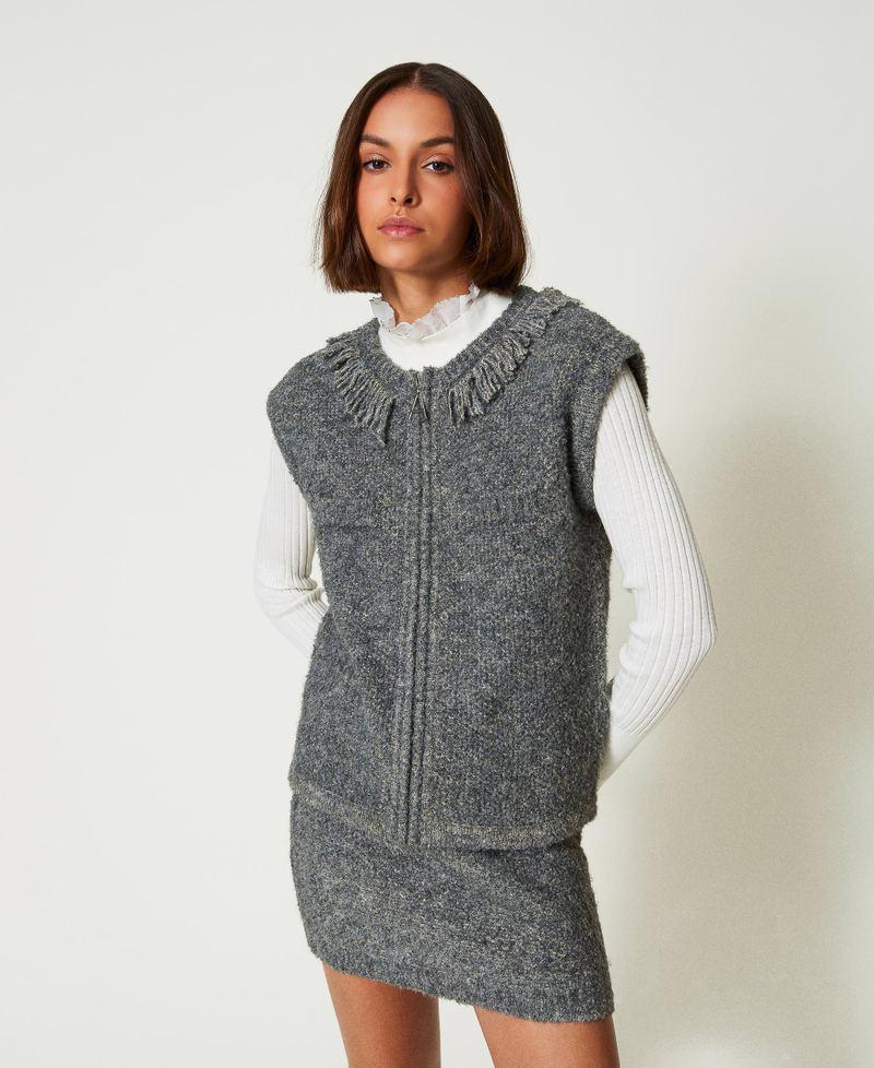 Scee by twin set Minigonna in maglia bouclé riciclata Soddisfazione Garantita