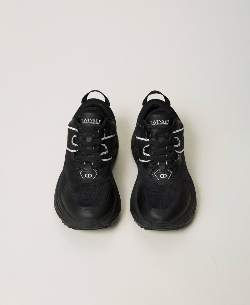 Scee by twin set Sneakers Fessura a righe con logo a contrasto Promozione Limitata