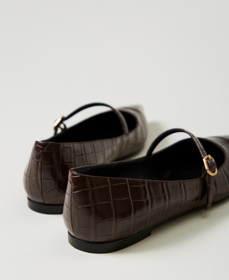 Scee by twin set Ballerina a stampa cocco Prezzo Ridotto