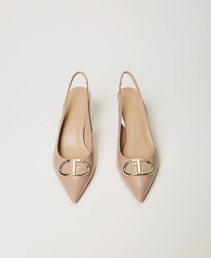 Scee by twin set Décolleté sling back in vernice Novità