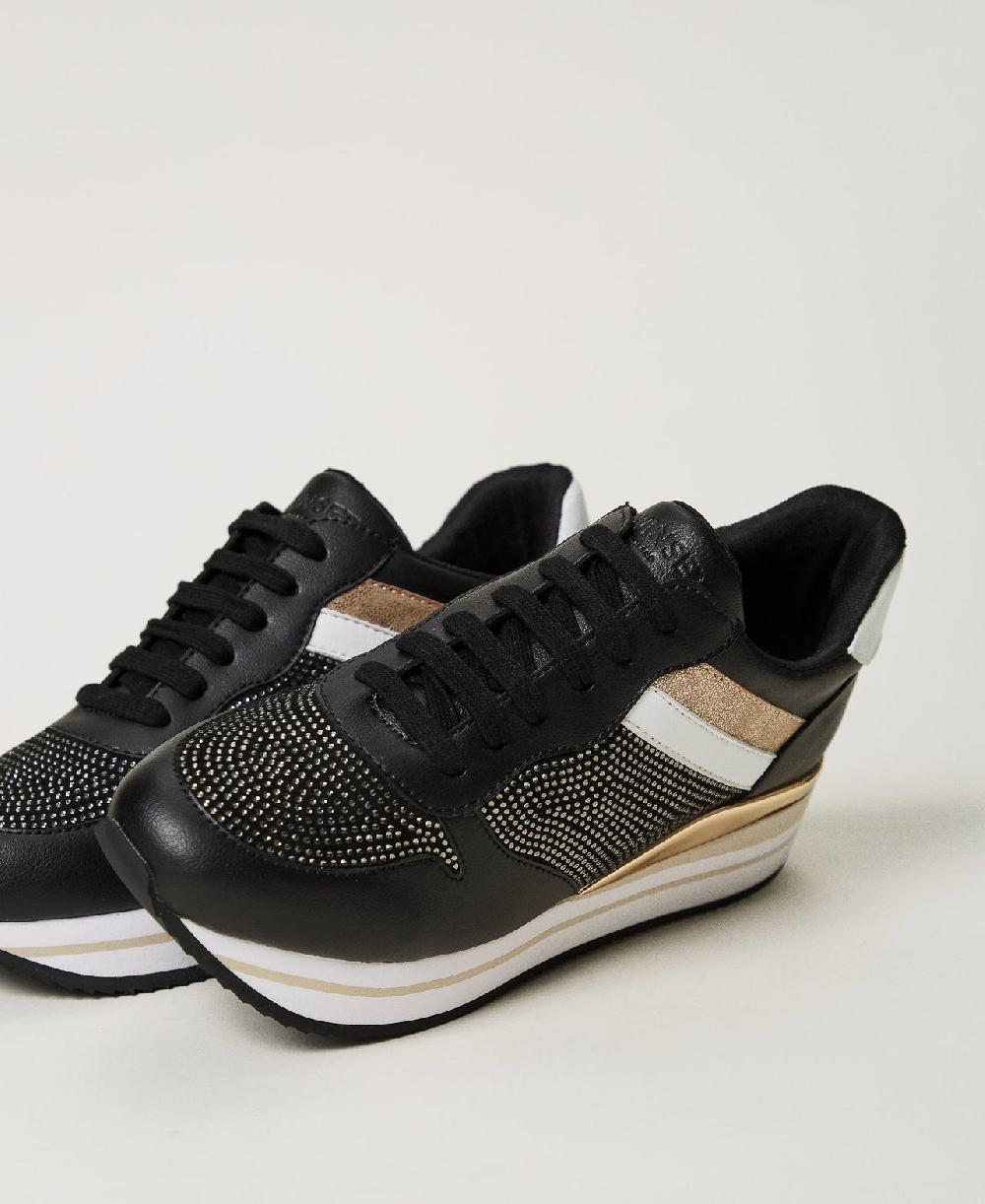 Scee by twin set Sneakers running con strass Economico