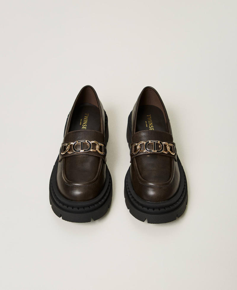 Scee by twin set Mocassini con morsetto Oval T Vendita Economica