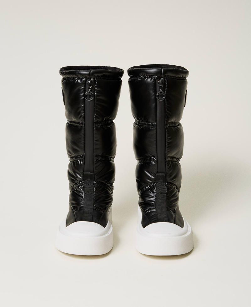 Scee by twin set Stivali imbottiti con logo Saldi Di Fabbrica