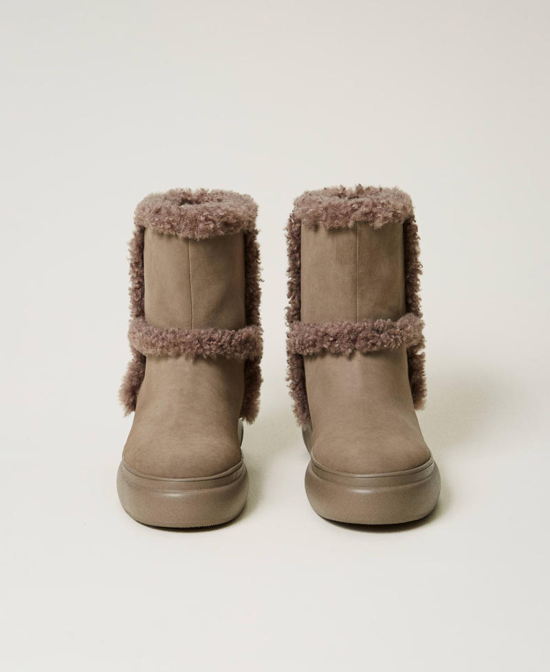 Scee by twin set Stivaletti con dettagli in faux fur Moda