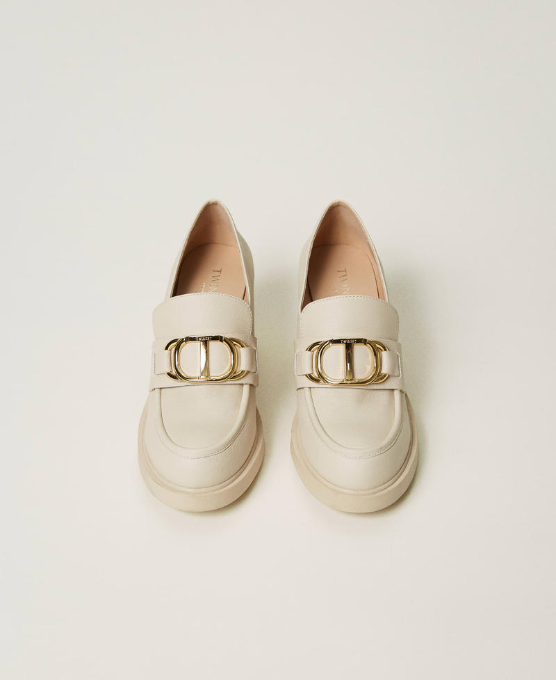 Scee by twin set Mocassini alti con morsetto Oval T Vendita