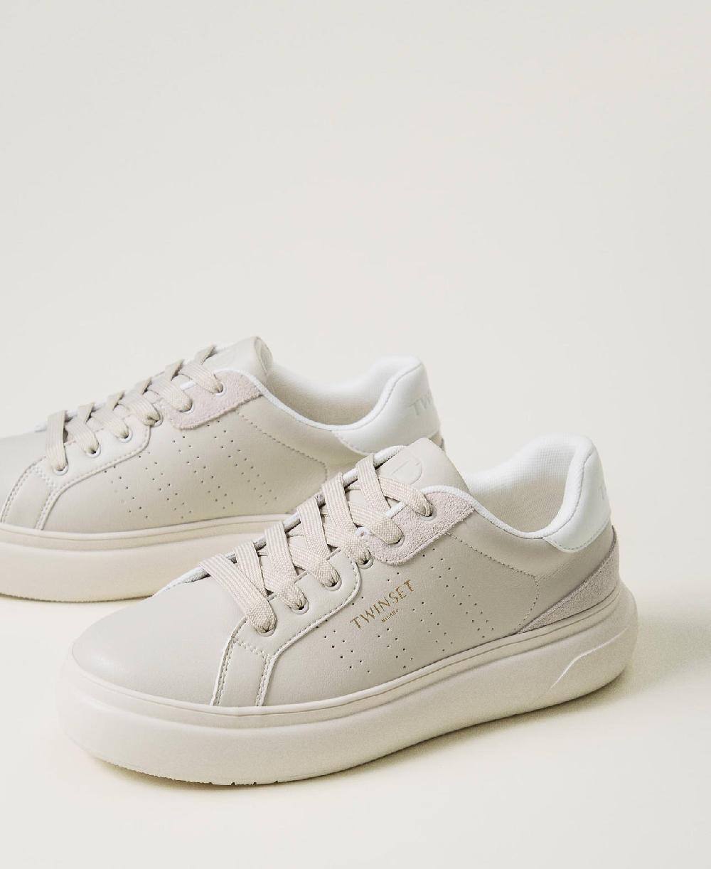 Scee by twin set Sneakers traforate con logo Promozione