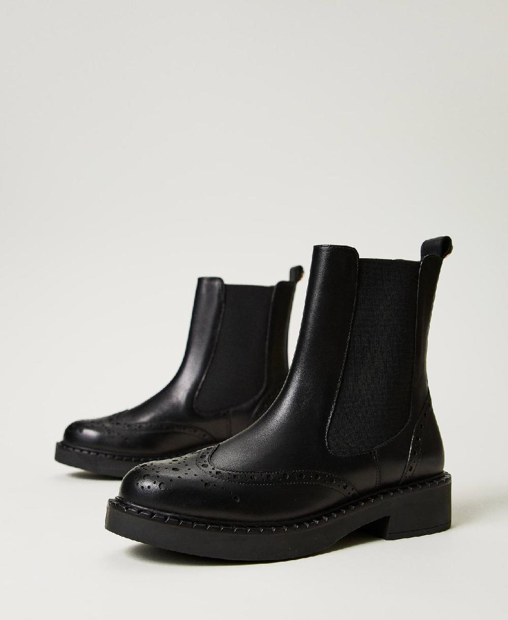 Scee by twin set Stivaletti chelsea in pelle Shopping Online